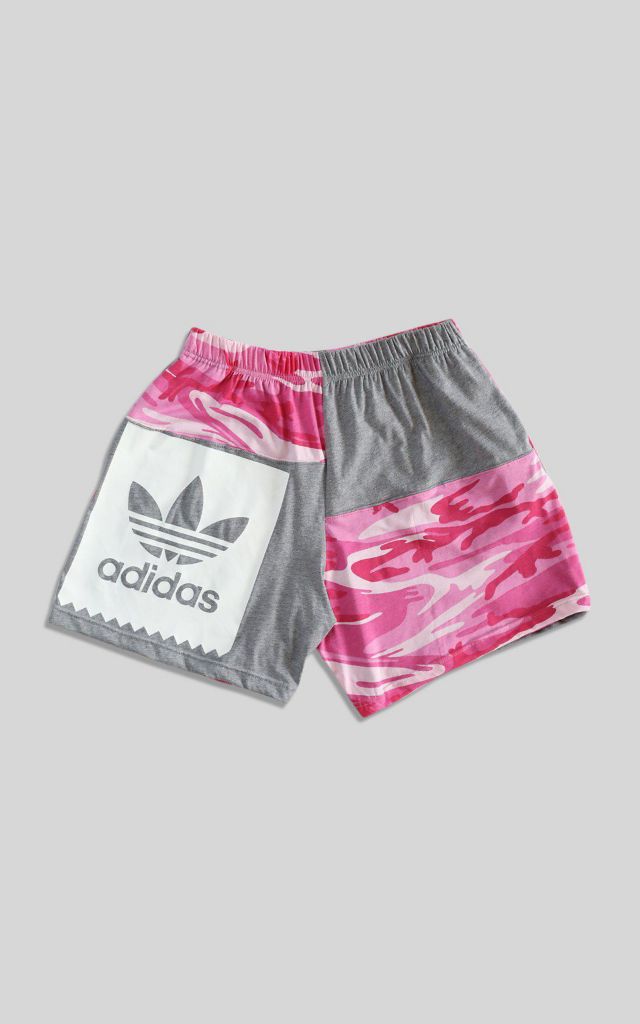 Frankie Collective Rework Adidas Patchwork Tee Shorts | Urban Outfitters