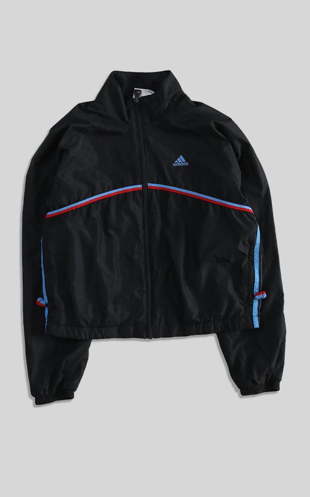 Vintage Adidas Horizontal Line Windbreaker Jacket | Urban Outfitters