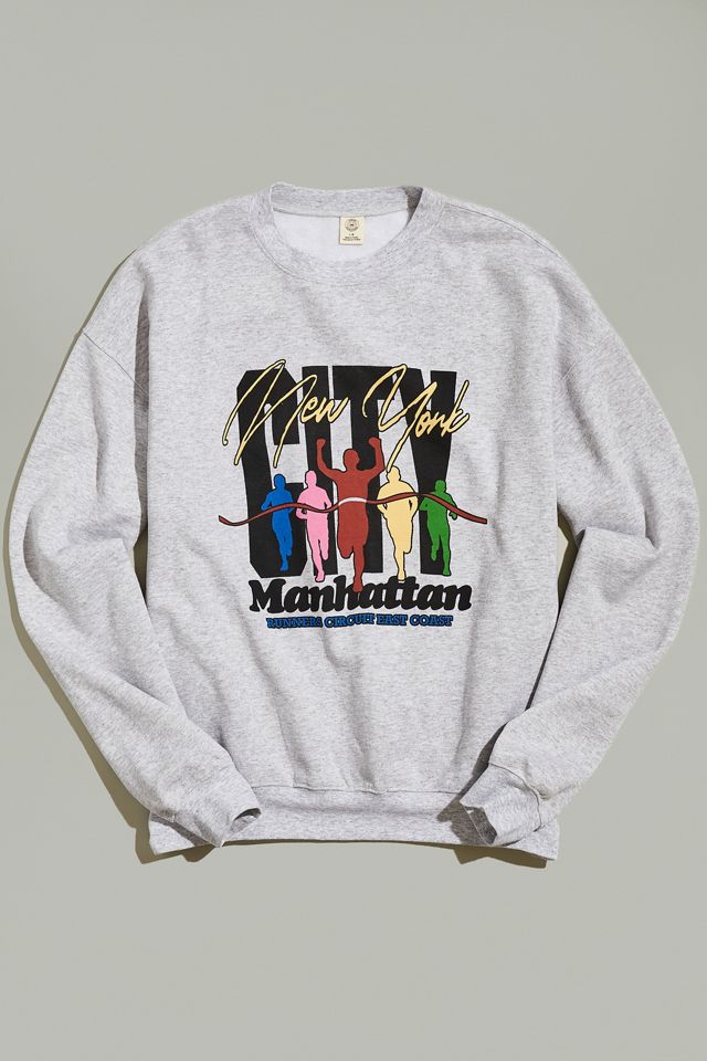 NYC Runners Crew Neck Sweatshirt Urban Outfitters