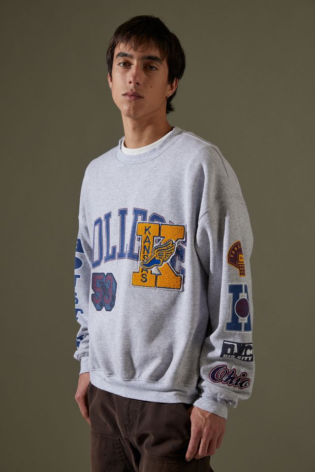 College Badge Crew Neck Sweatshirt