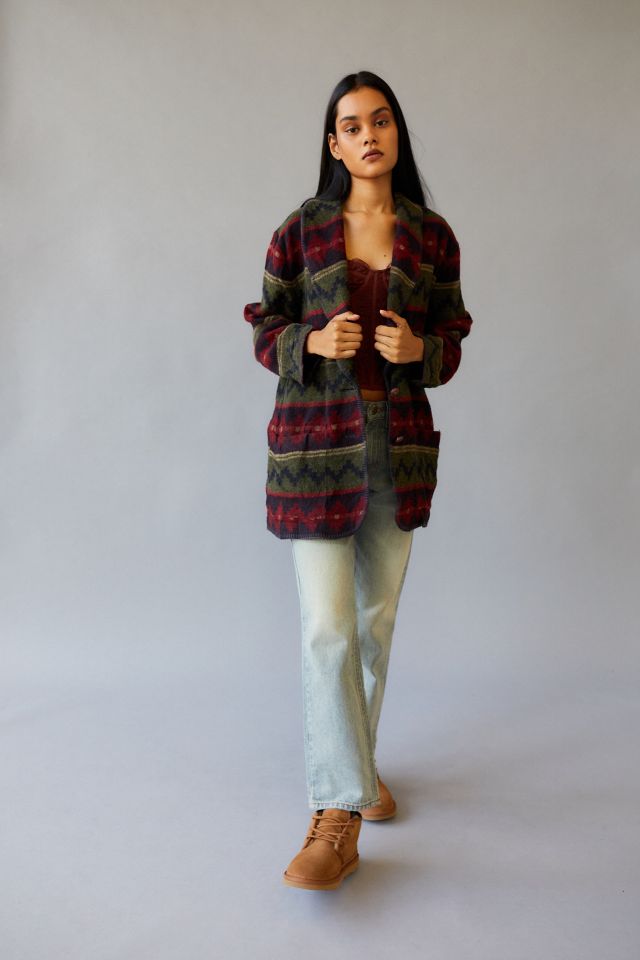 Urban Renewal Vintage Southwest Print Button-Down Blazer #2