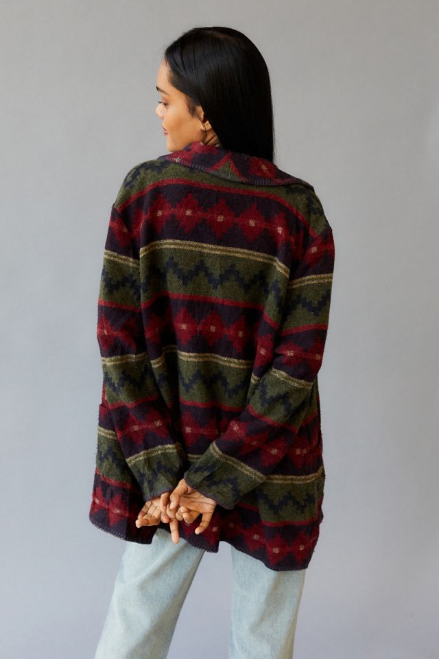 Urban Renewal Vintage Southwest Print Button-Down Blazer #3