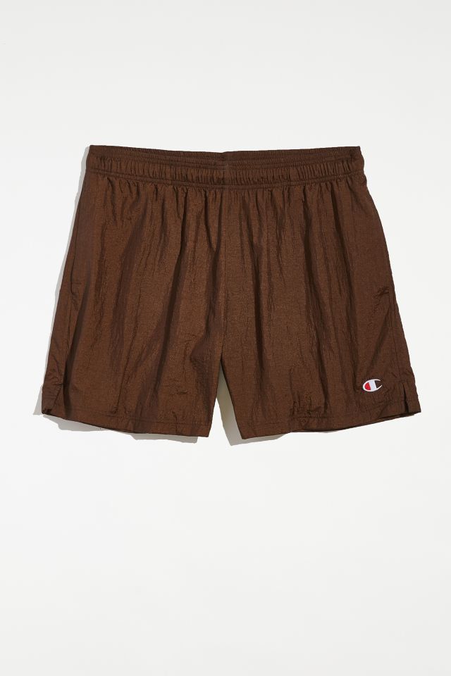 Brown Nylon Shorts