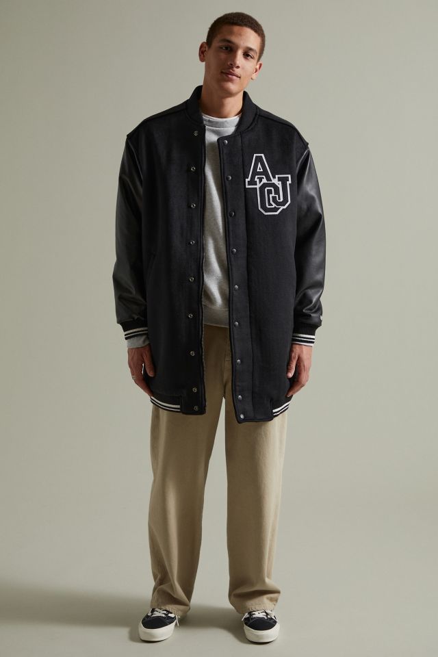 AJOBYAJO Oversized Long Varsity Jacket | Urban Outfitters