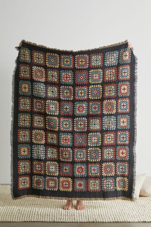 Granny Art Throw Blanket #1
