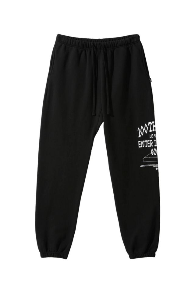 100 Thieves Enter Infinity Fleece Pant Black | Urban Outfitters