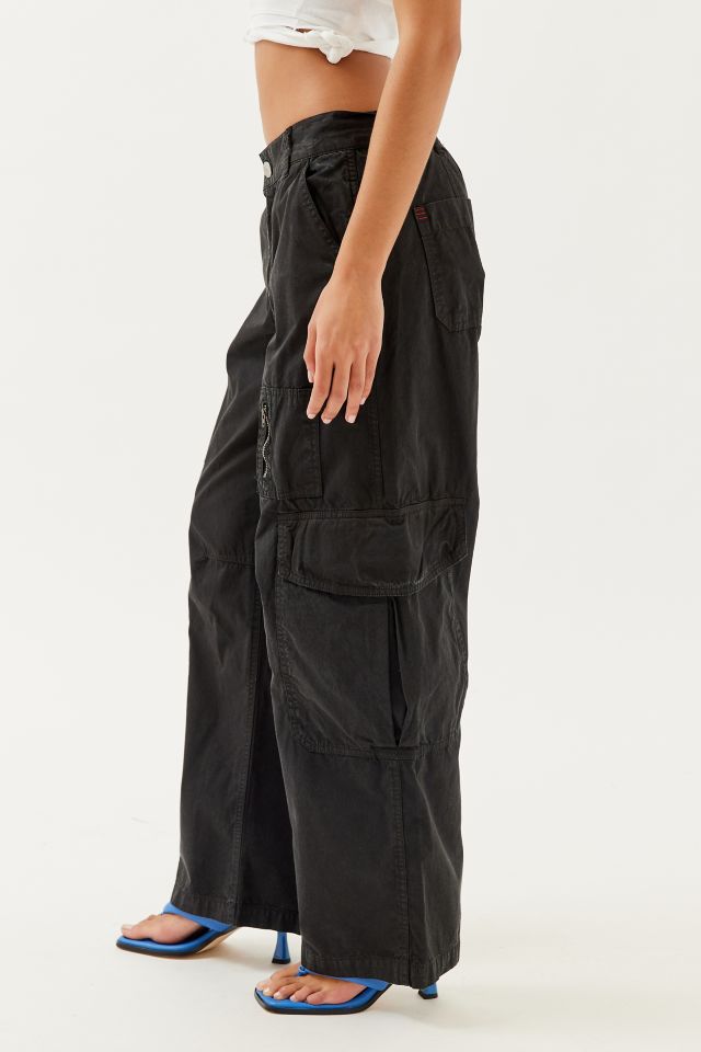 Urban Outffiters + BDG Claudia Tricot Wide Leg Track Pant