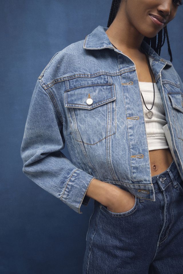 BDG Ari Wedge Cropped Denim Jacket