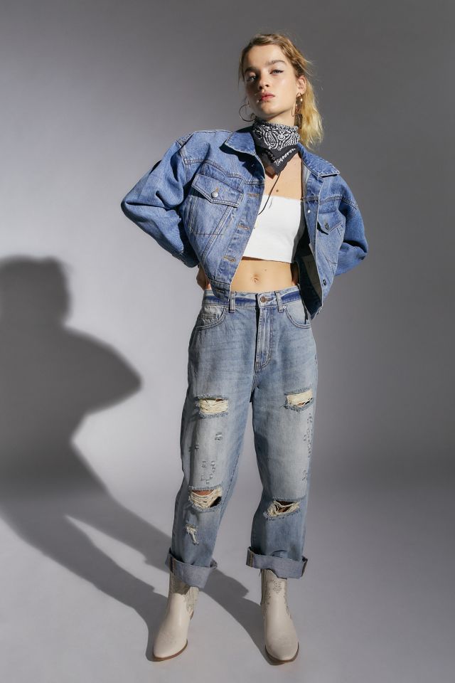 BDG Ari Wedge Cropped Denim Jacket #2