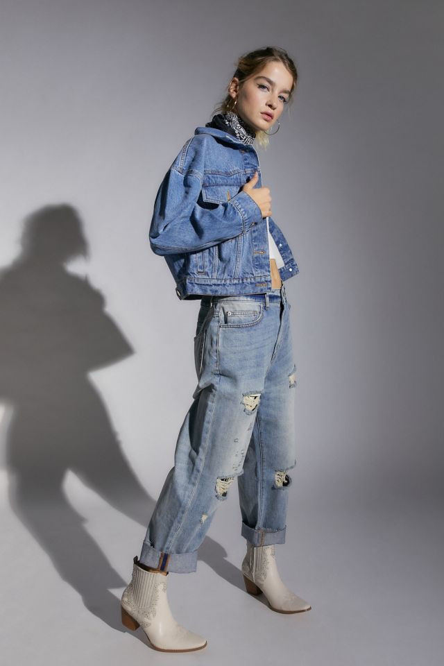 BDG Ari Wedge Cropped Denim Jacket #4