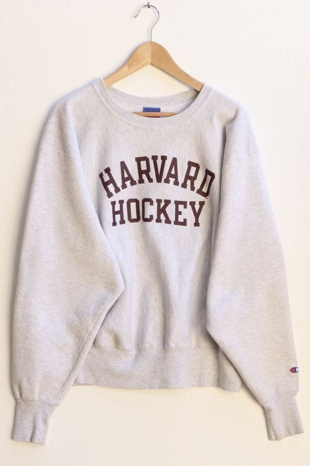 Vintage Champion Harvard University Hockey Crew Neck Sweatshirt