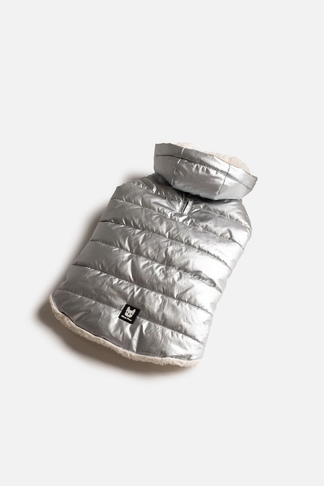 Silver Paw Dog Emma Quilted Fleece Jacket #1