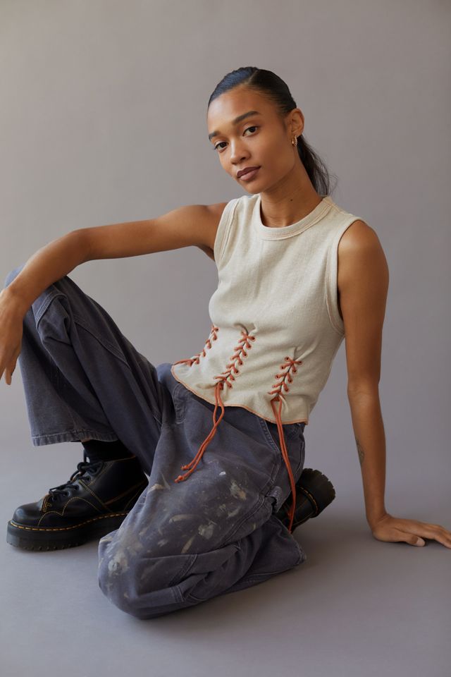 UO Jesy Corset Tank Top Urban Outfitters