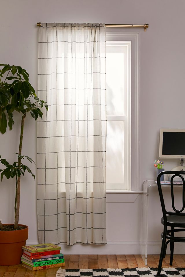 Distressed Check Window Panel | Urban Outfitters