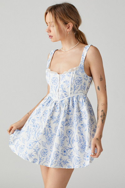 Robe Mini Florale en Lin Maisie For Love Lemons