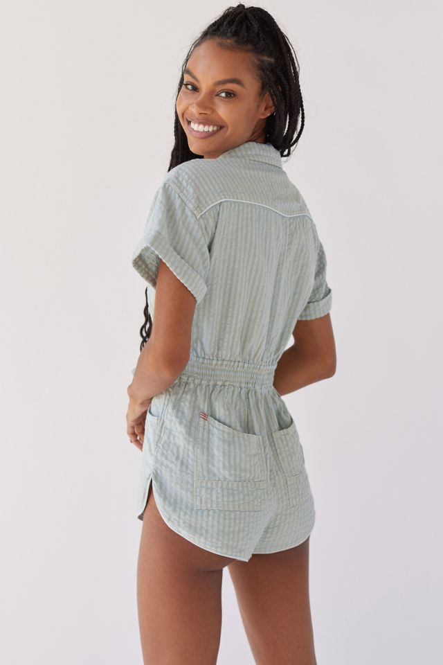BDG Devon Linen Tie-Waist Romper #1