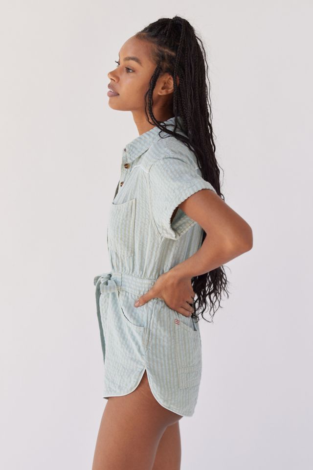 BDG Devon Linen Tie-Waist Romper #3