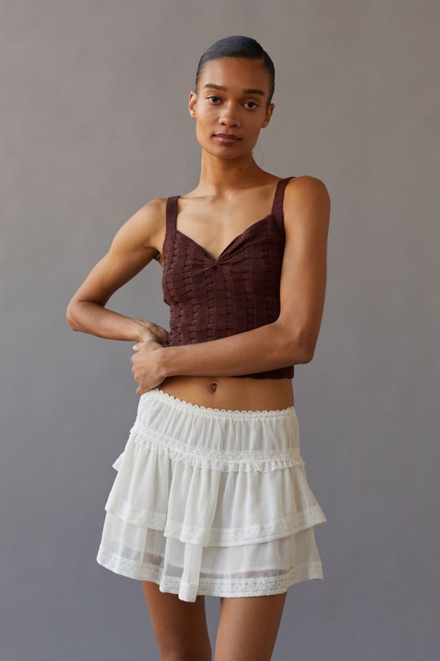 White mini 2025 skirt urban outfitters