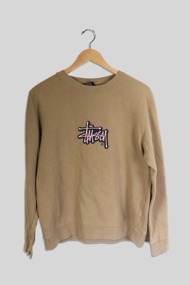 Stussy Arch Logo Crew Neck Sweatshirt, Urban Outfitters