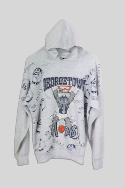 Vintage Georgetown Hoyas AOP Hoodie Urban Outfitters