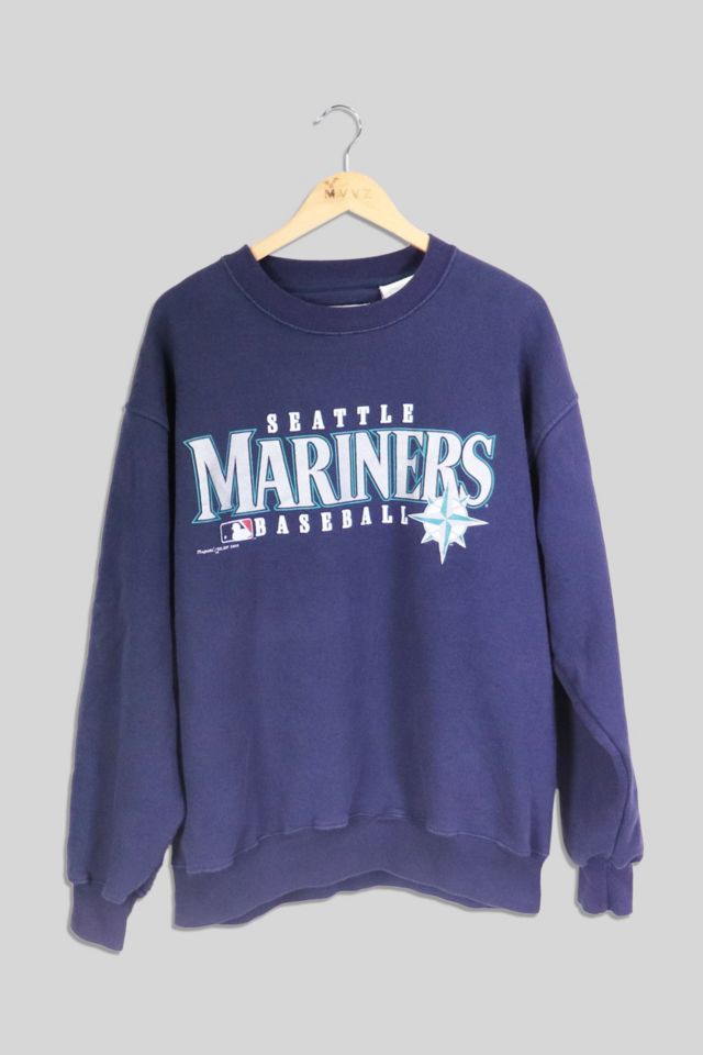 CustomCat Seattle Mariners Vintage MLB Crewneck Sweatshirt Ash / S