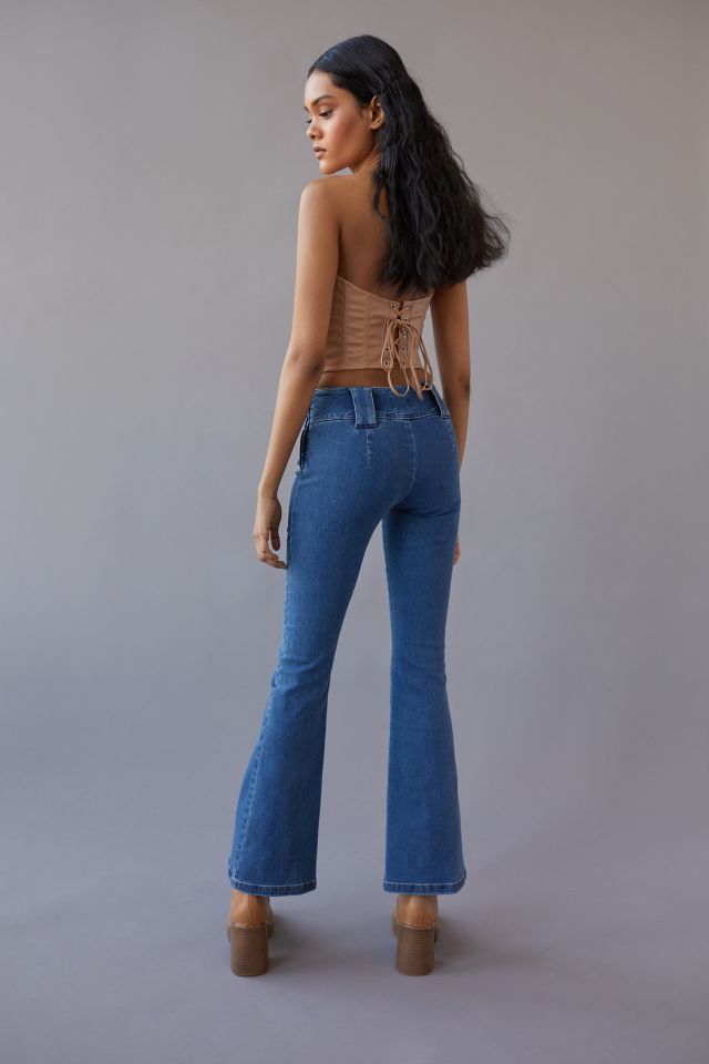 Jean Évasé Taille Basse Missy BDG — Indigo #1