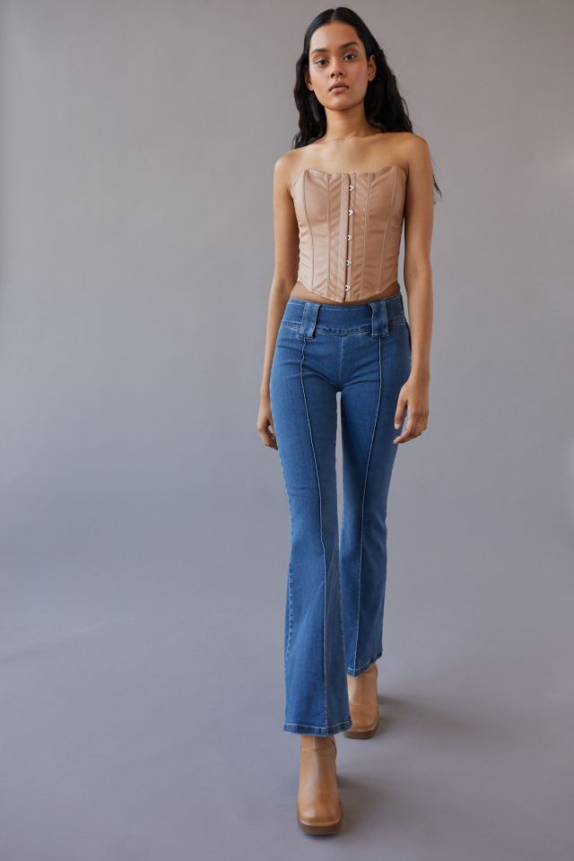 Jean Évasé Taille Basse Missy BDG — Indigo #3