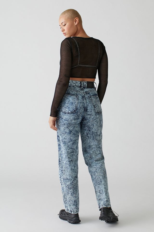 BDG High-Waisted Baggy Jean — Printed Acid Wash #3