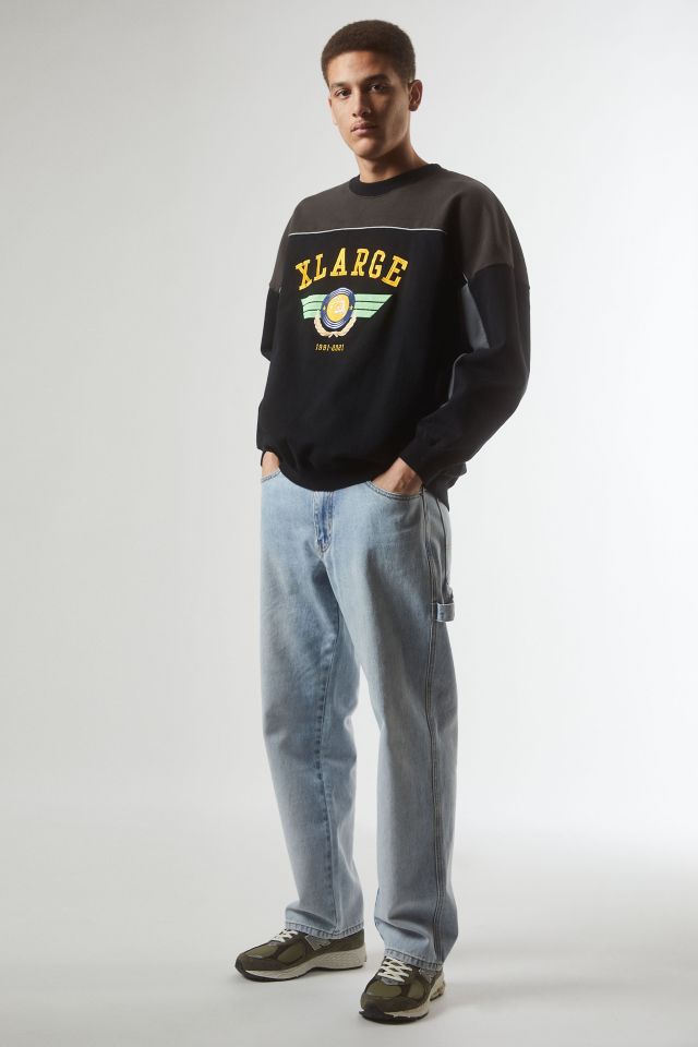 XLARGE Pilot Logo Paneled Sweatshirt | Urban Outfitters