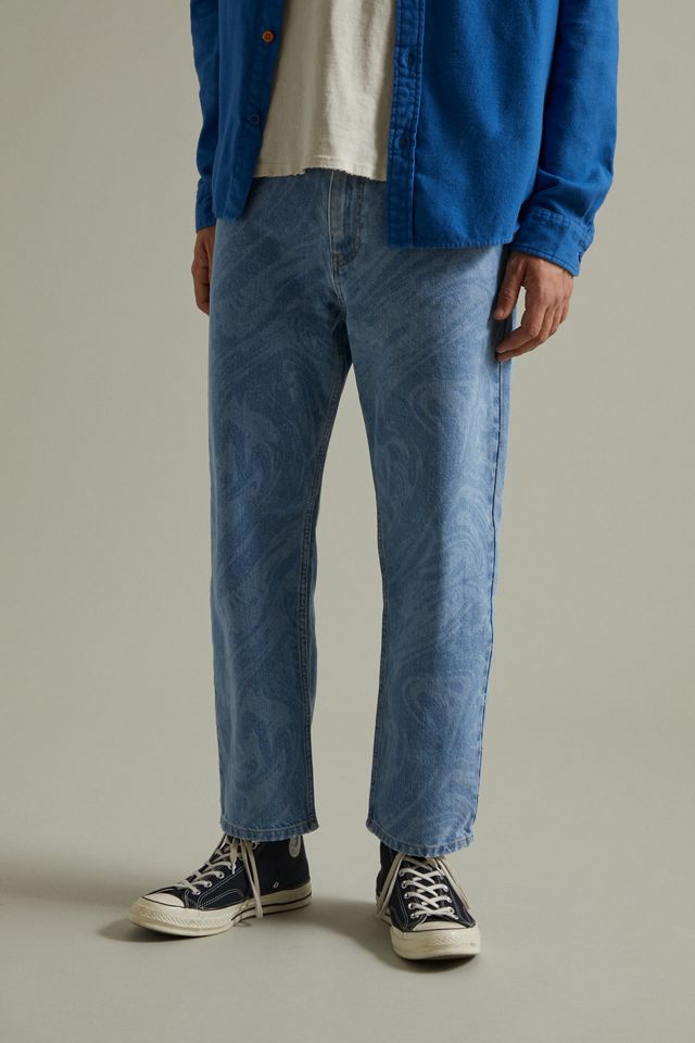 BDG Bow Fit Jean Marbled Light Wash Urban Outfitters Canada