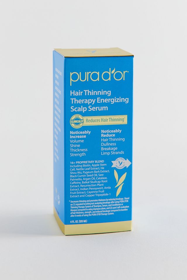 Pura d'or Hair Thinning Therapy Energizing Scalp Serum - 4 fl oz