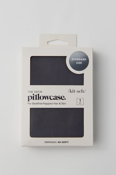 Kitsch Satin Pillowcase In Grey