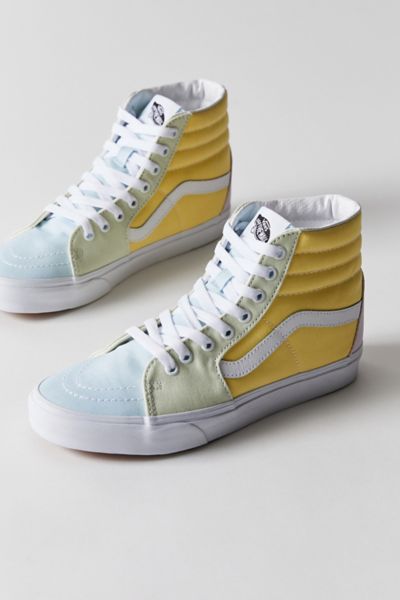 Light yellow high top on sale vans