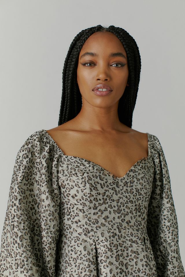 Sister Jane Jacquard Tempo Leopard Dress | Urban Outfitters