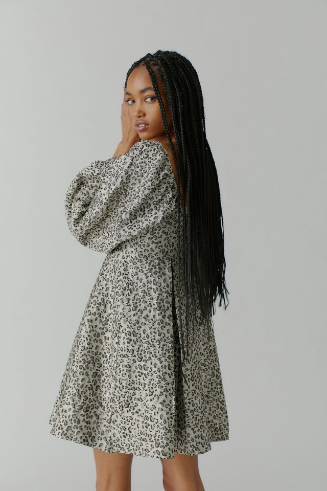 トップス sister jane/Tempo Leopard Jacquard Dress Sister Jane Tempo Leopard Jacquard Dress In Brown - 70% Off
