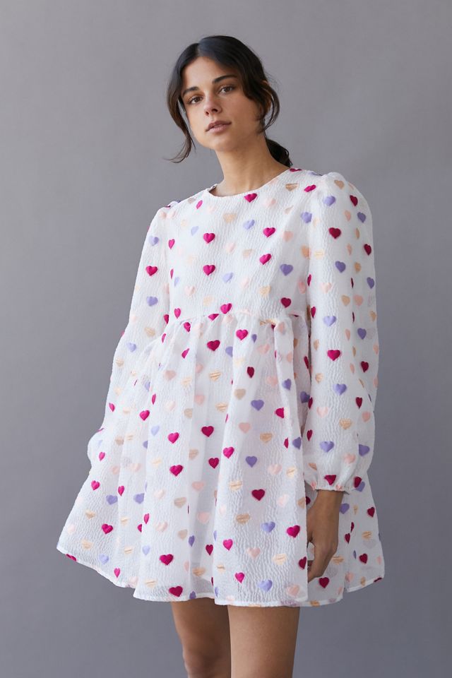 トップス sister jane Irina Heart Jacqua rd Top S Sister Jane Irina Heart Jacquard Mini Dress | Urban Outfitters