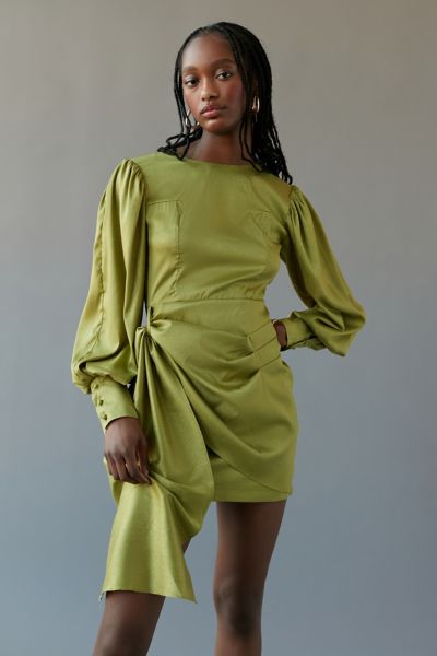 Ghospell Hideaway Satin Mini Dress | Urban Outfitters Canada