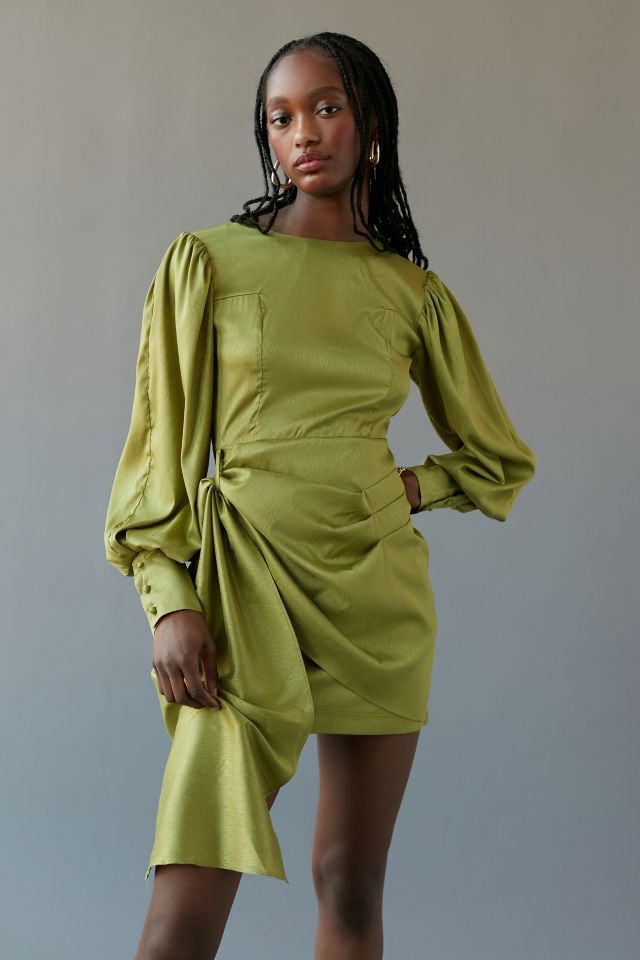 ghospell mini dress Ghospell Hideaway Satin Mini Dress