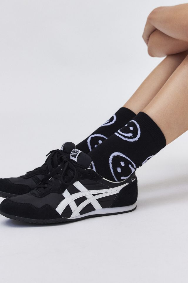 BAGGU Printed Happy Crew Sock #1