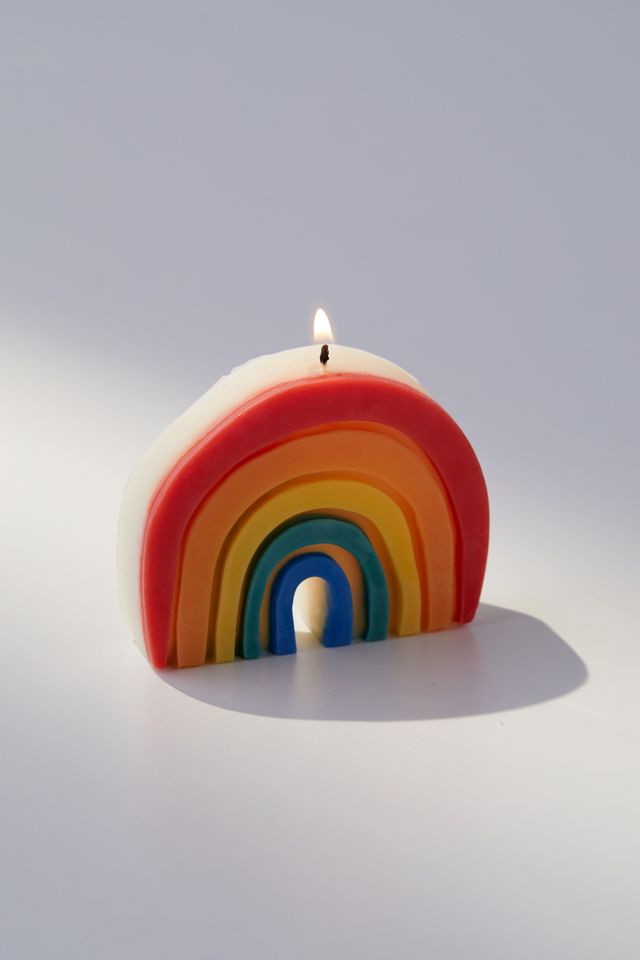 Yui Brooklyn Rainbow Shaped Candle | Urban Outfitters