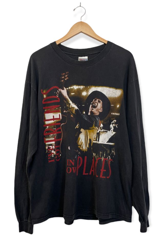 Vintage Garth Brooks Long-Sleeve Tee Shirt | Urban Outfitters