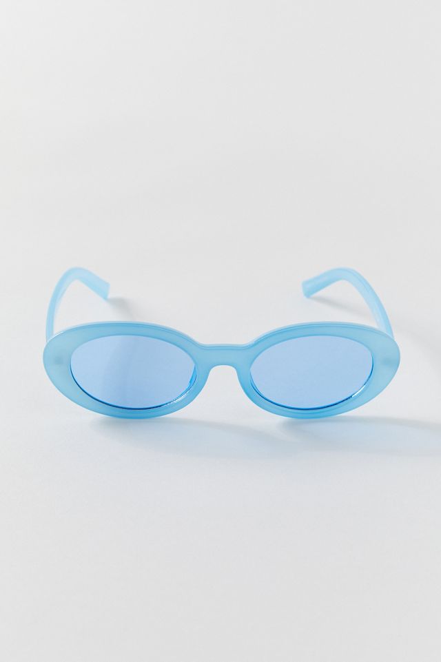 Tabby Plastic Oval Sunglasses #1