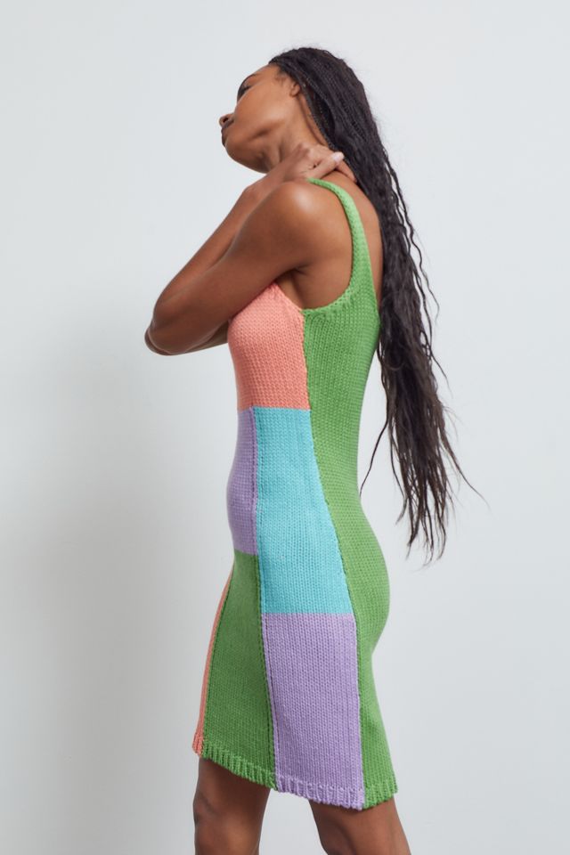 UO Kelsie Knit Colorblock Mini Dress #3
