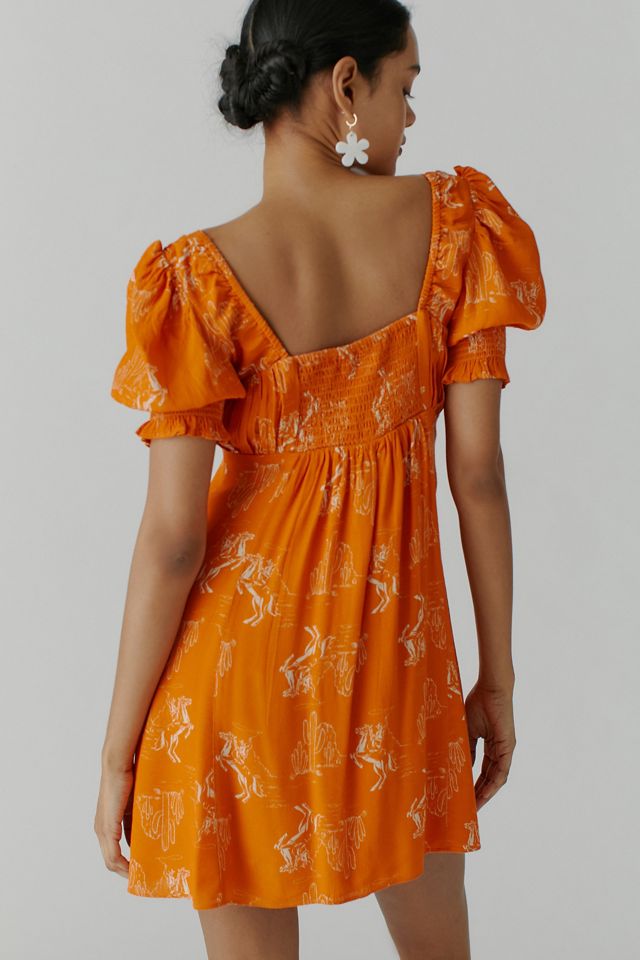 UO Persephone Flowy Mini Dress | Urban Outfitters Canada