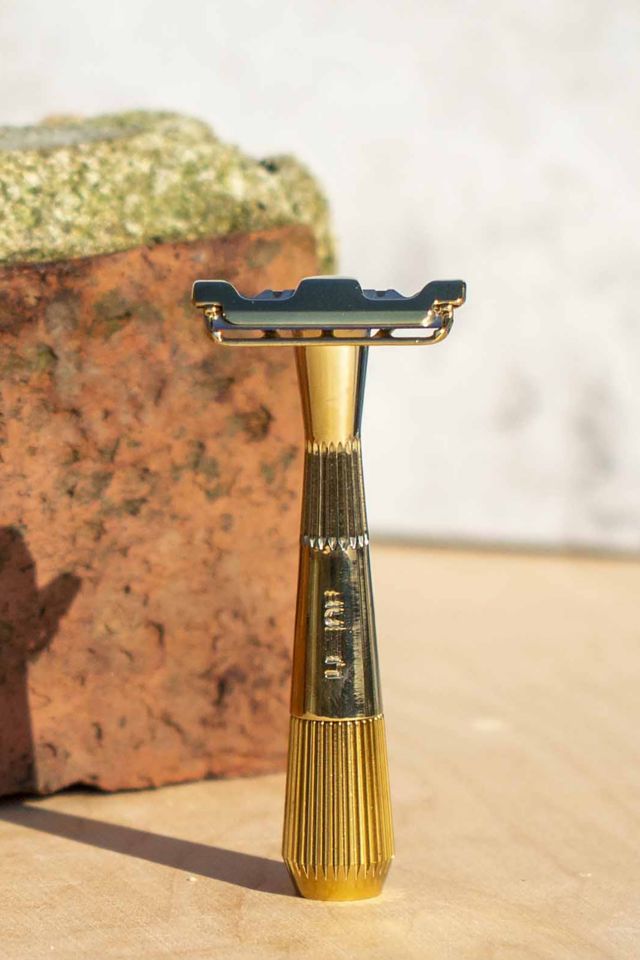 Razor Set Kit | Leaf Razor & Stand + Twig Razor & Stand + Blade Pack | Leaf Shave Rose Gold / Twig (gentler)