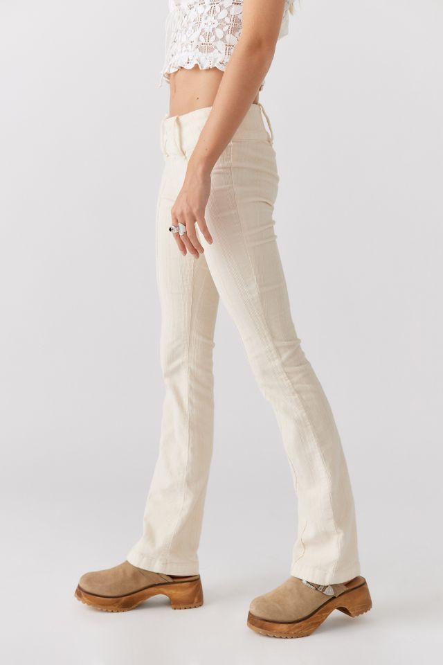 UO Tony Corduroy Belted Flare Pant #1