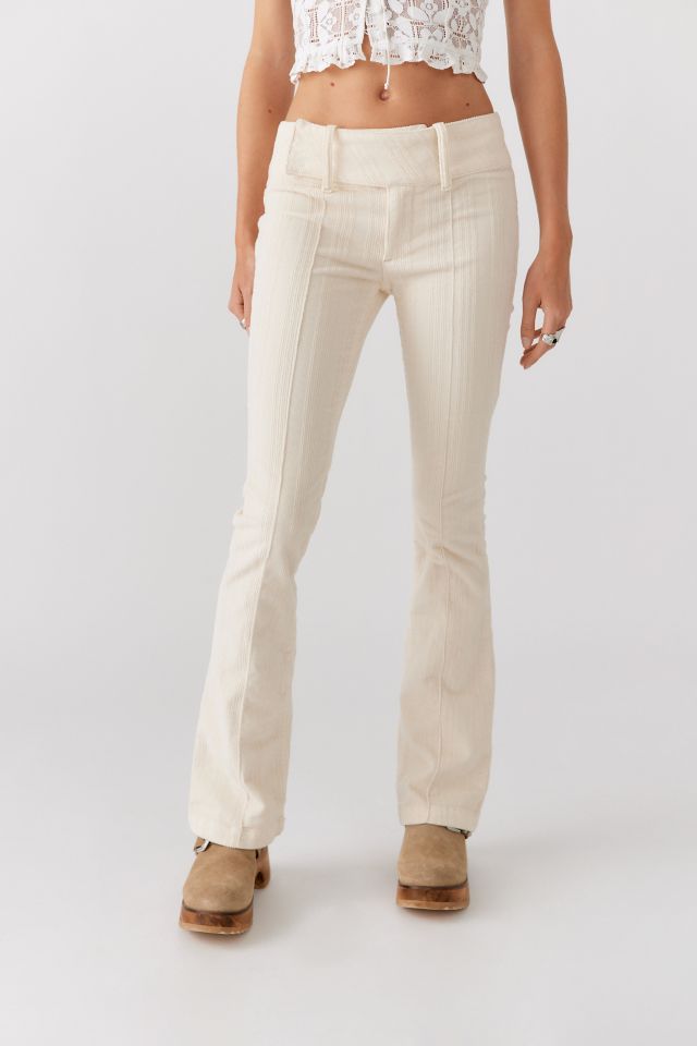 UO Tony Corduroy Belted Flare Pant #4