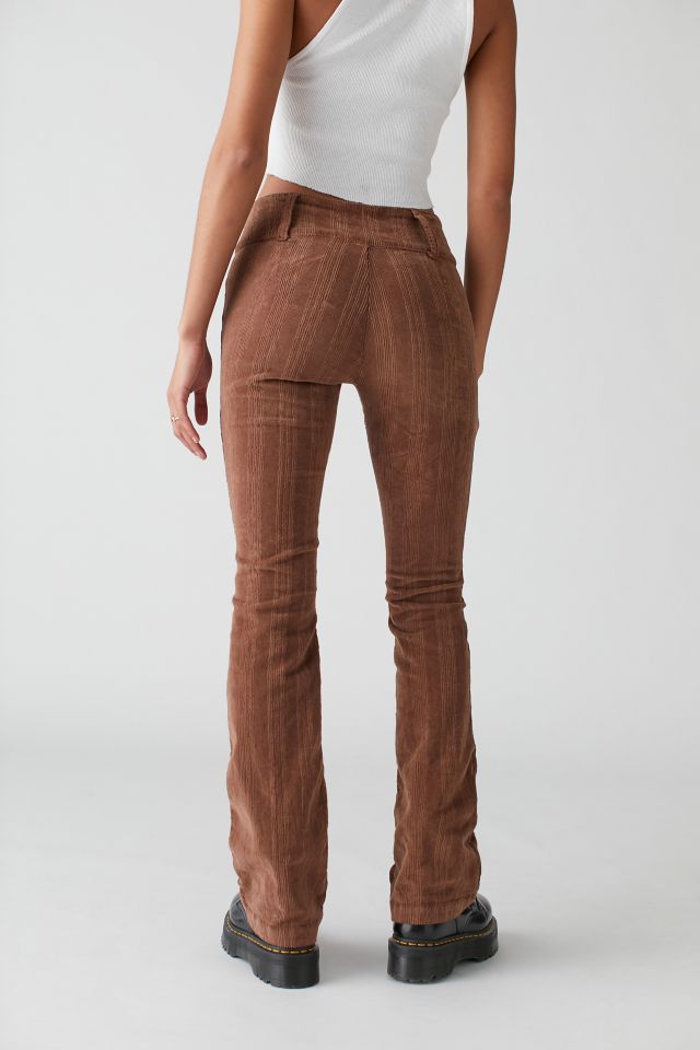 UO Tony Corduroy Belt Flare Pant | Urban Outfitters