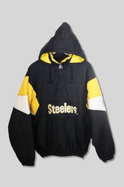 Urban Outfitters Vintage Quarter Zip Steelers Reversible Bomber