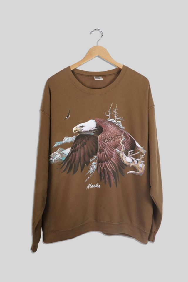 Menneskelige race transmission Happening Vintage Alaska Nature AOP Crewneck Sweatshirt | Urban Outfitters